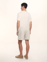 Textured terry shorts