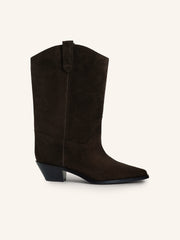 Suede western boots