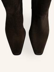 Suede western boots