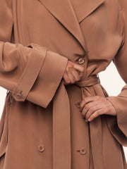 Gallery silk trench dress