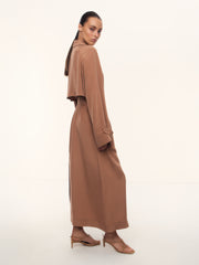 Gallery silk trench dress