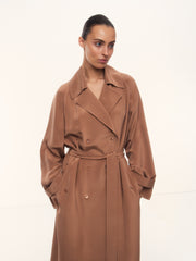 Gallery silk trench dress