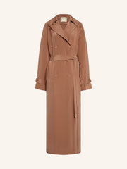 Gallery silk trench dress