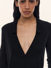Crepe wrap dress