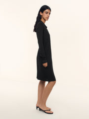 Crepe wrap dress