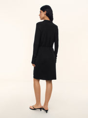 Crepe wrap dress