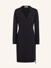 Crepe wrap dress
