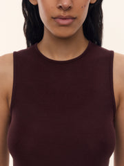Viscose-wool tank top