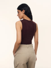 Viscose-wool tank top