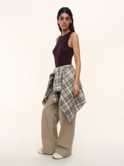 Viscose-wool tank top