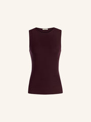 Viscose-wool tank top