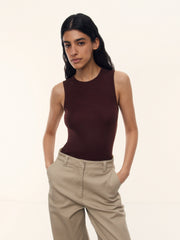 Viscose-wool tank top