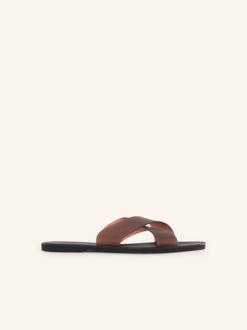 Cross strap sandals
