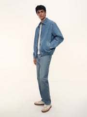 Denim bomber