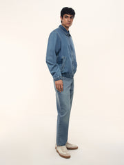 Denim bomber