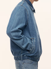Denim bomber