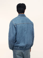 Denim bomber