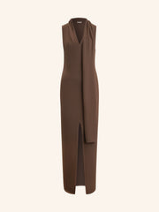Carolyn merino-silk dress