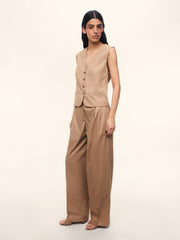 Cotton-lyocell trousers