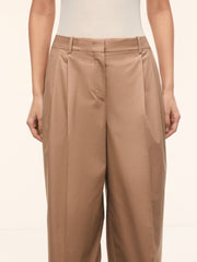 Cotton-lyocell trousers