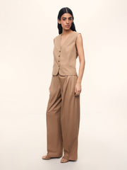 Cotton-lyocell vest