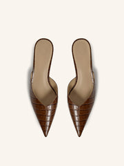 Leather mules