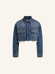 Cropped denim jacket