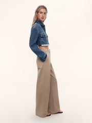 Cropped denim jacket