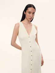 Silk-cotton maxi dress