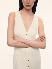 Silk-cotton maxi dress