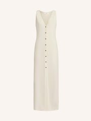 Silk-cotton maxi dress