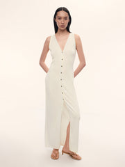 Silk-cotton maxi dress