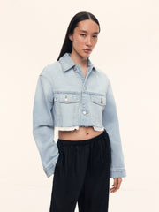 Cropped denim jacket