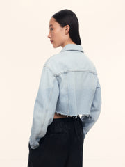 Cropped denim jacket