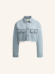 Cropped denim jacket
