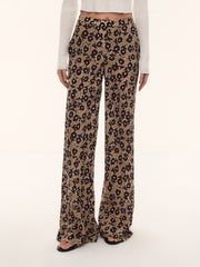 Silk chiffon trousers