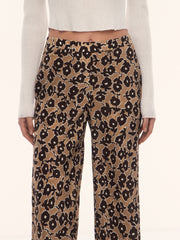 Silk chiffon trousers
