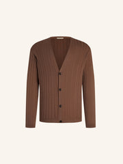 Flute silk-cotton cardigan