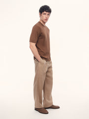 Flute silk-cotton jumper