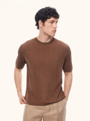 Flute silk-cotton jumper