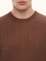 Flute silk-cotton jumper