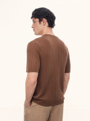 Flute silk-cotton jumper