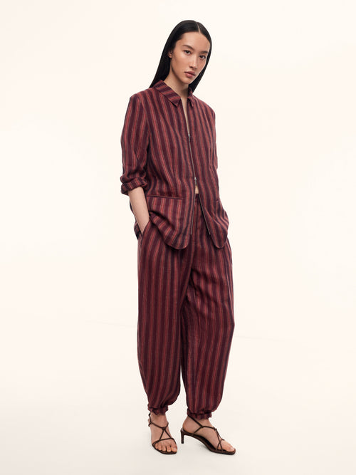 Sorbet linen trousers