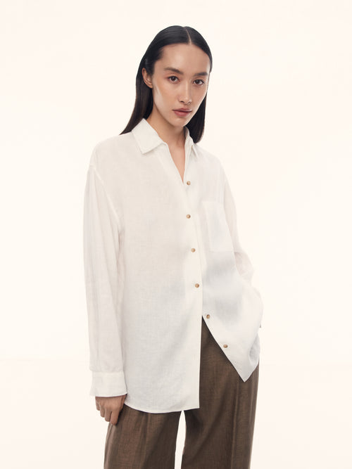 Crema linen shirt