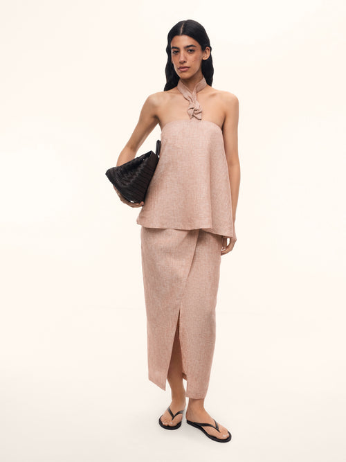 Gelato linen skirt