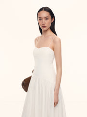 Provence cotton-silk dress
