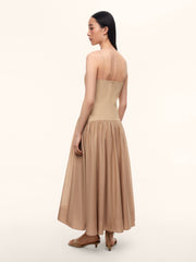 Provence cotton-silk dress