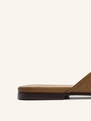 Leather mules