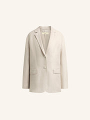 Tailored linen blazer