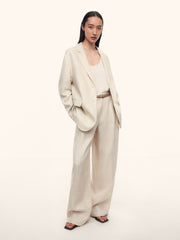 Tailored linen blazer